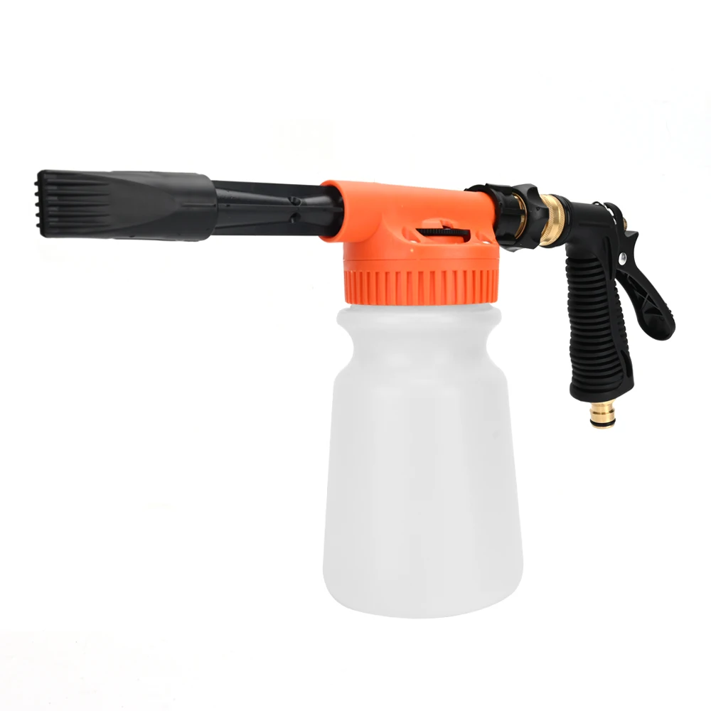 Car Wash Garden Hose Foam Gun Car Cleaning Snow Foam Lance Car Water Soap Foam Sprayer Low Pressure Adjustable Foam Gun