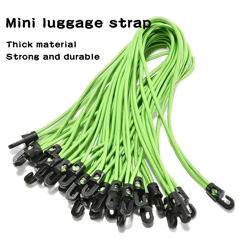 10Pcs Elastic Bungee Cord Set Tied Rope High Elasticity Luggage Straps Rope for Bikes Tie Downs Camping & Cars Cord Tie XXL