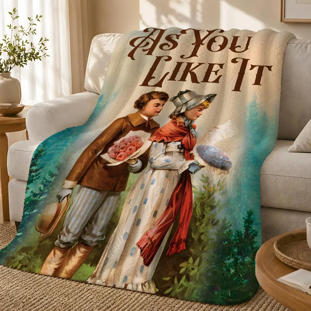 As You Like It Throw 1pc Flannel Blanket Soft Lightweight Warm Cozy For Bedroom Sofa Bed