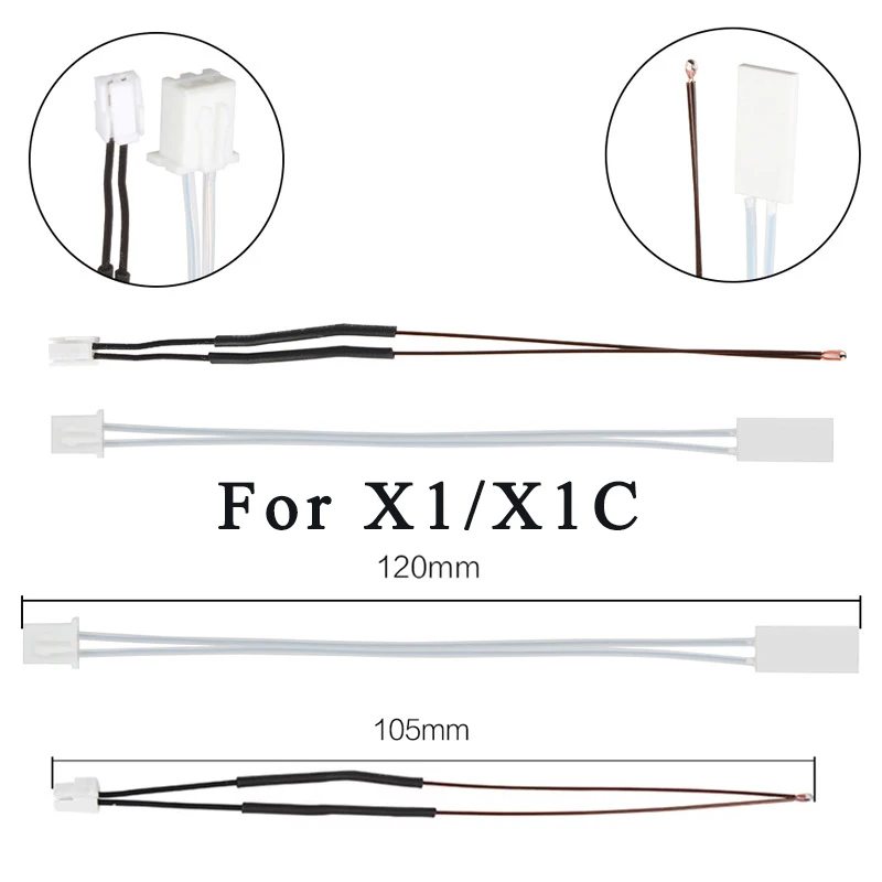 

Горячая экструзионная головка, керамическая нагревательная пластина, термистор, комплект для измерения температуры для Bambulab X1/X1C, аксессуары для 3D-принтеров