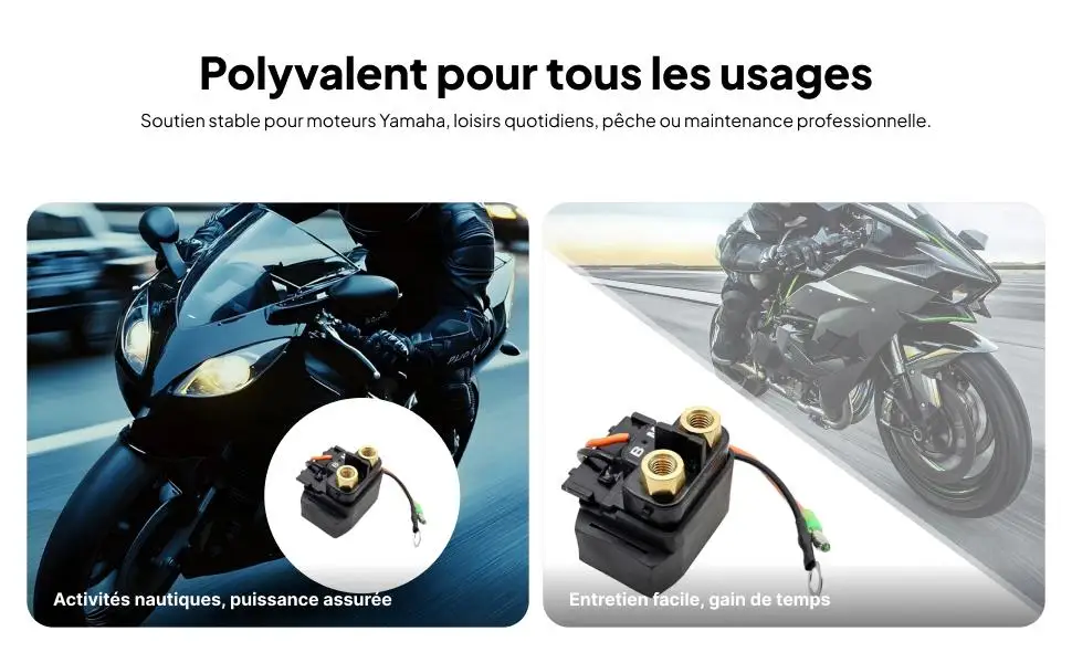 Starter Relay Solenoid Plastic Material Outboard Motor Replacement Part High Efficiency for Yamaha 68V-8194A-00-00