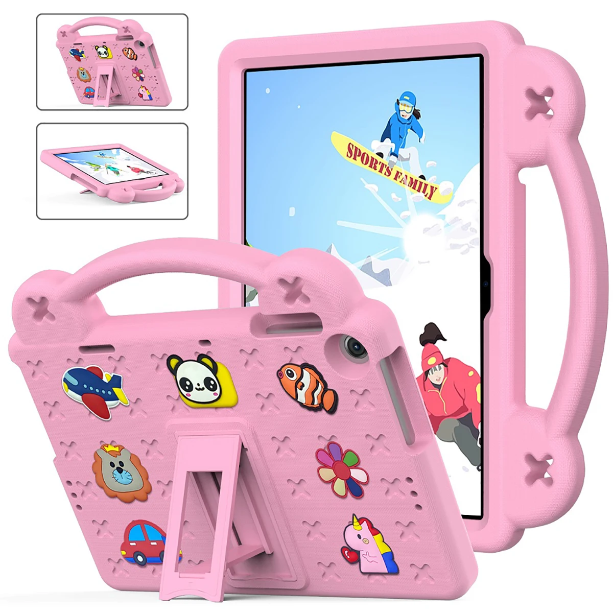 Kids EVA Bear Stand Case for Samsung Galaxy Tab A9 A11 8.7