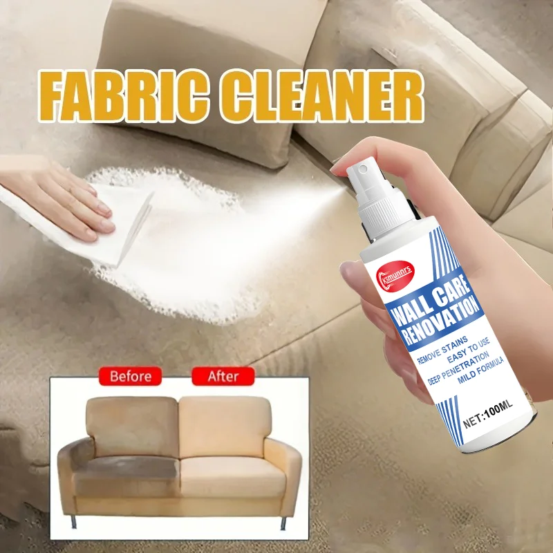 100ml Clothing & Sofa Dry Cleaner Multi-Purpose Stain Remover for Sofas, Mattresses, Clothes, Carpets and Curtains Suitable for