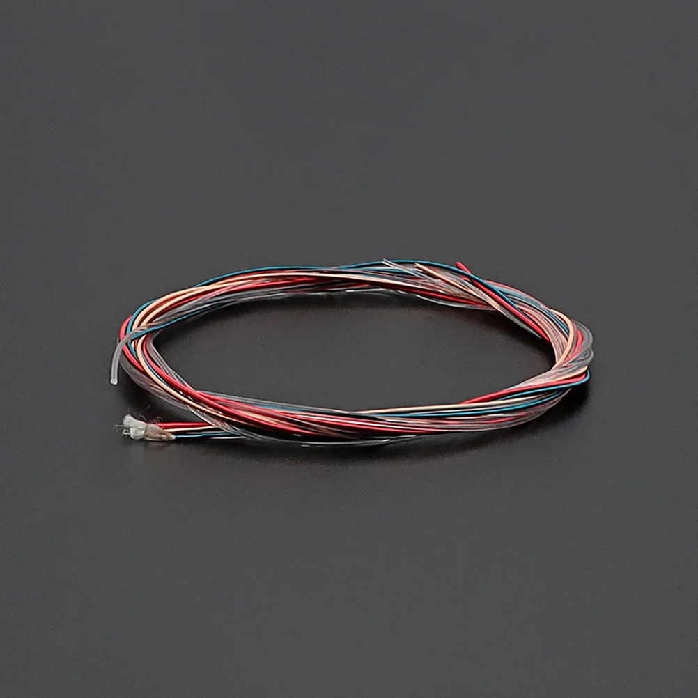 

6Pcs Colorful Guitar Strings Premium Folk Guitar String Set for Acoustic String Replacement Clear Resonant Sound Quality