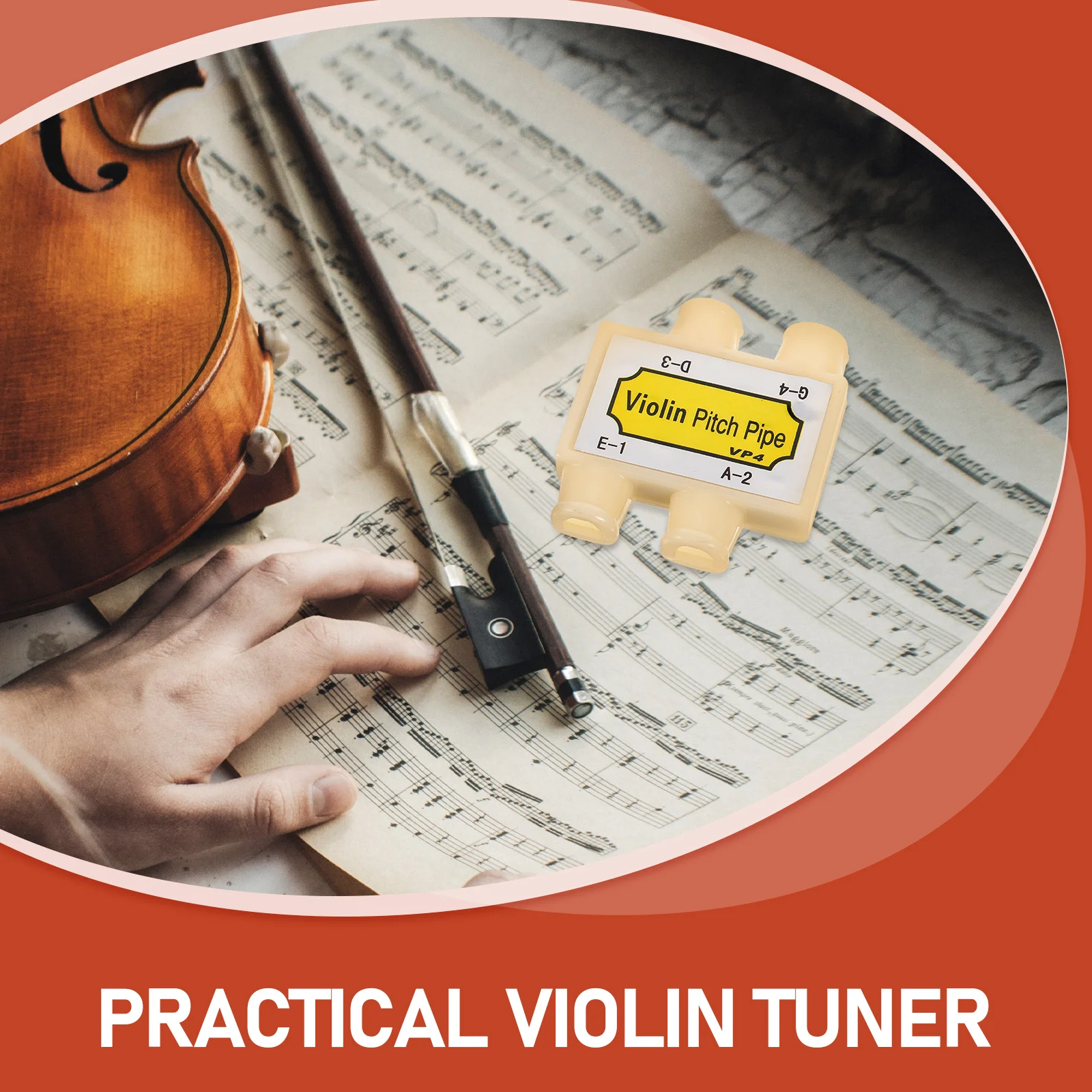

4-Pipe Violin Tuner Replacement Plastic Mouth Blow Tuning Tool For Violin Erhu Portable Instrument Tuner Adorable Shape Sturdy