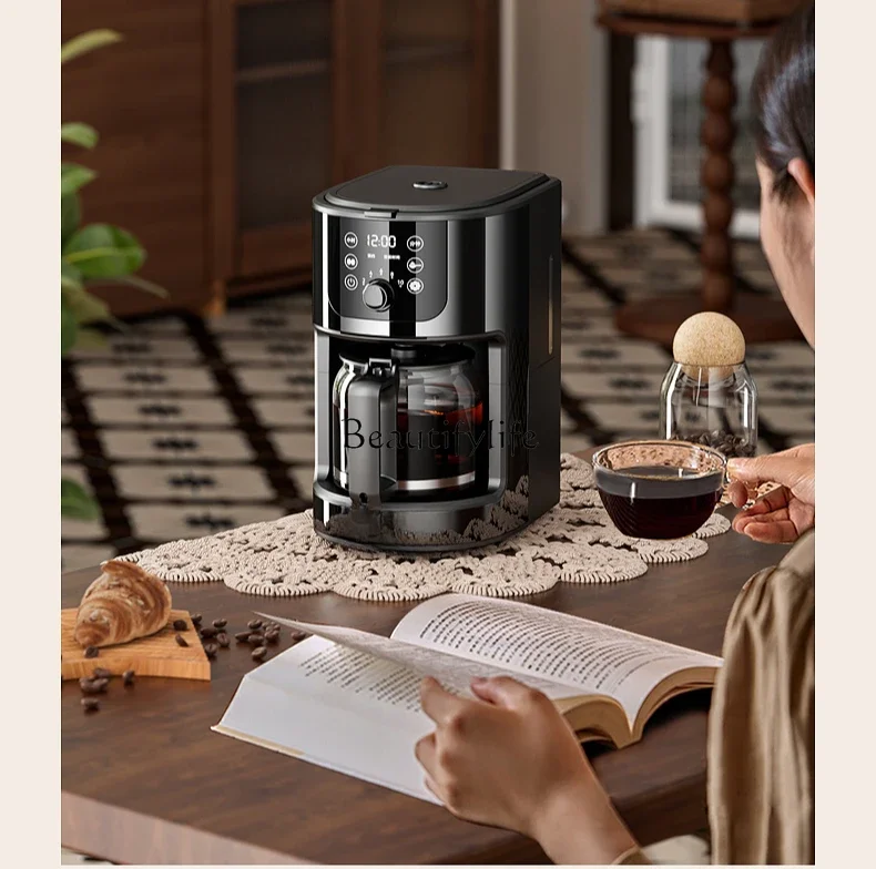 

Fully automatic coffee machine household American drip small integrated grinding intelligent grinding