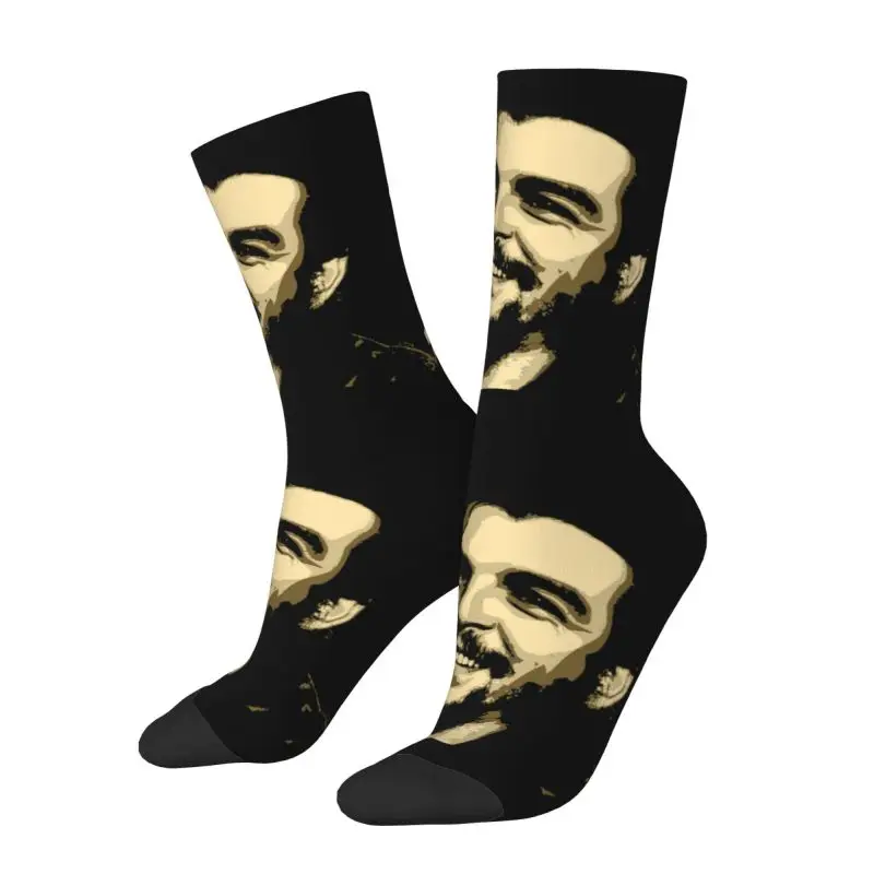 Fun Printed Cuban Revolution Ernesto Che Guevara Socks for Men Women Stretchy Summer Autumn Winter Crew Socks