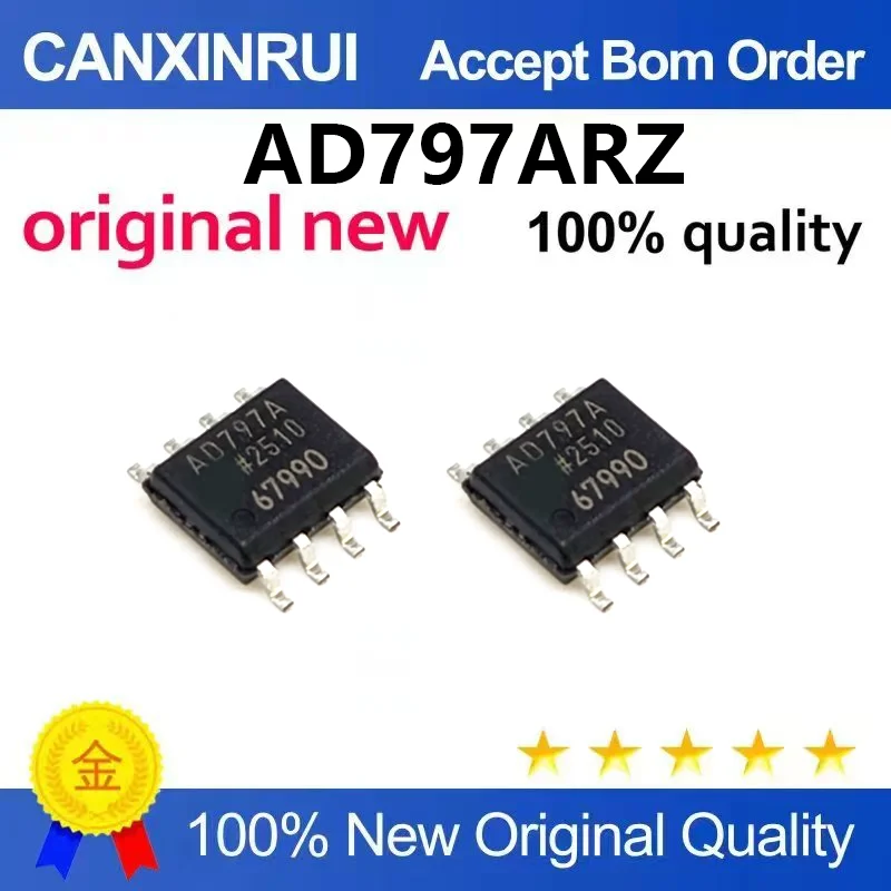 (5pcs-100pcs)Brand new original chip AD797ARZ AD797AR SOP-8 fever dual operational amplifier chip