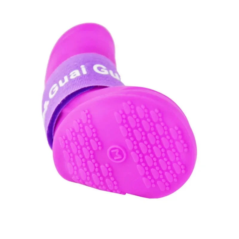 Silicone Waterproof Dog Shoes for Rain Plastic Anti Slip Dog Clothes Summar Accessories Pet Dog Boots Dog Cat Supplies - view 4