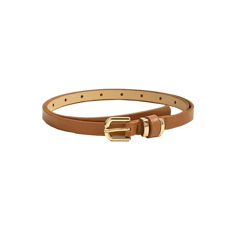 European American Vintage Thin Belt Women's Versatile Needle Buckle Small Waist Belt Decoration Simple Summer Leopard Print Belt image 4