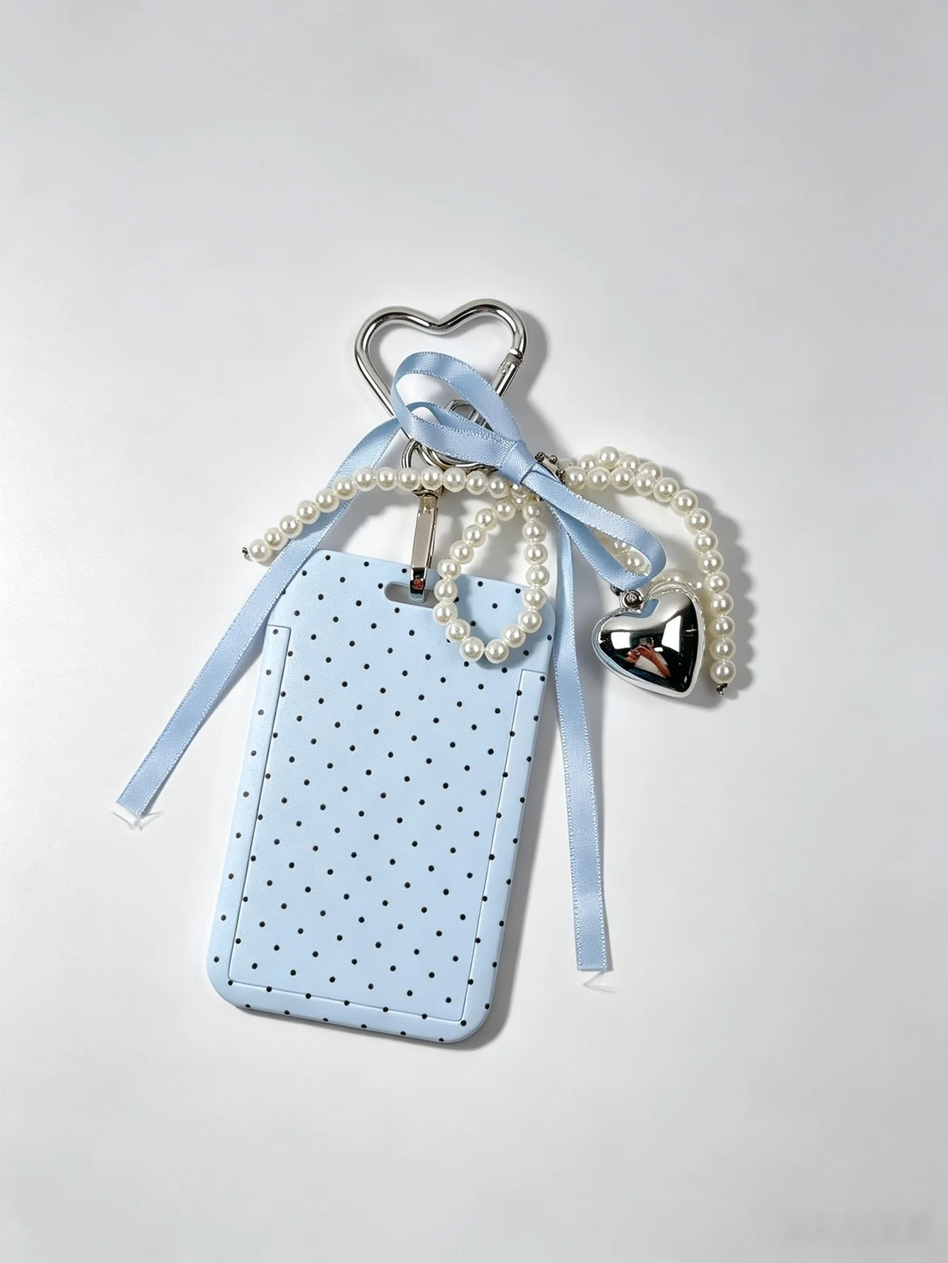 1 Piece of Polka Dot Printed Bowknot Bead Pendant Bag Accessory, Sweet and Cool Y2K Style, Suitable for Decorating Handbags, Crossbody Bags, Backpacks, Bag Charms, Keychains, Etc