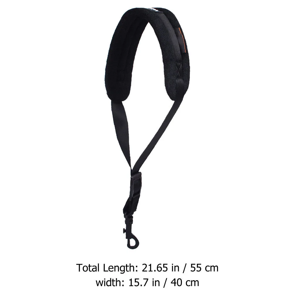 Alça de ombro para saxofone, espessada, larga, nylon, durável, respirável, almofada, descompressão, suspensório, acessório de instrumento sax