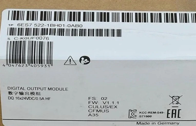 

Brand New Original 6ES7522-1BH01-0AB0 Industrial Automation PLC PAC Dedicated Controllers Fast delivery