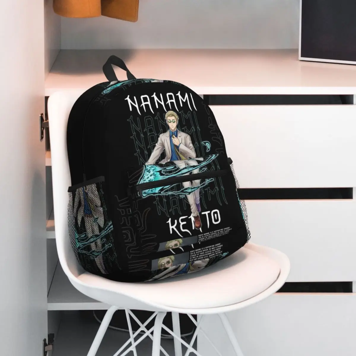 Nanami Kento Anime Gojo Satoru JJK Nanamin Backpack Student BookBag Kids School Bag Laptop Shoulder Bags for Men Women