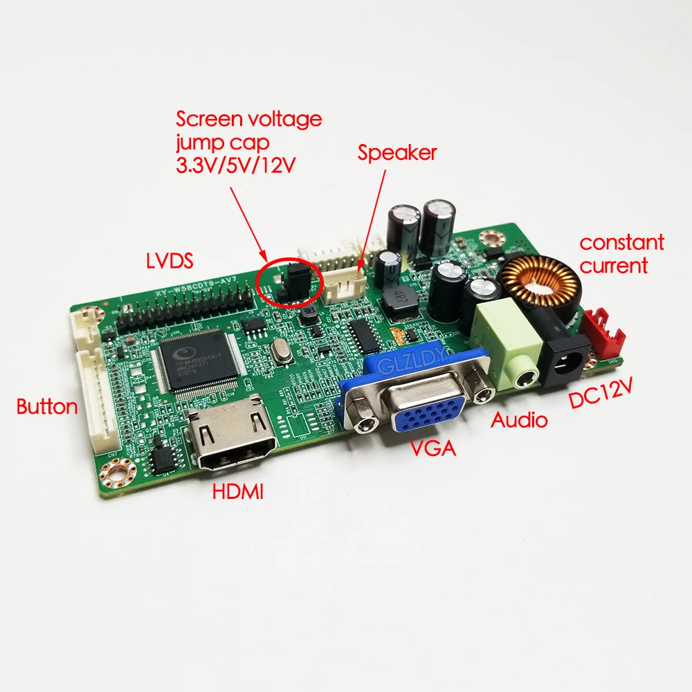 For 21.5 inch iMac 1920x1080 LM215WF3-SLS1 TLG1 LVDS 30P LCD LED HDMI VGA Audio PC Display Kit Monitor Driver Board Kit DC 12V