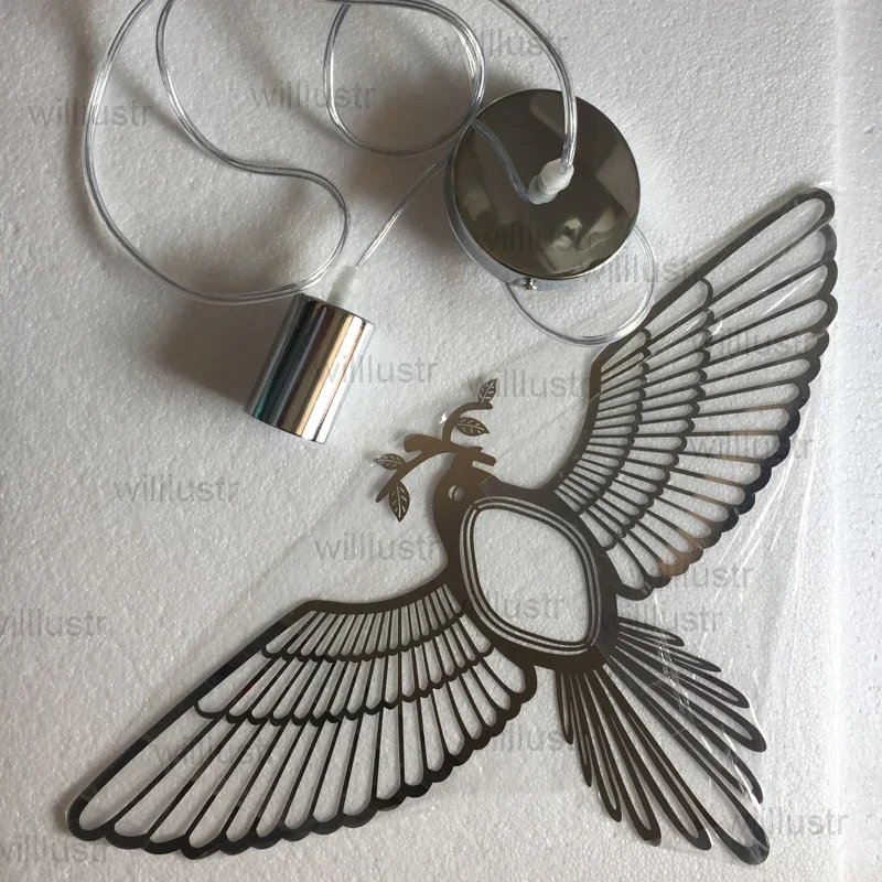 Replica Hommin Bird Flying Sculpture Pendant Lamp Engraved Ceiling Chandelier for Dining Room Bar Cafe Suspension Hanging Light