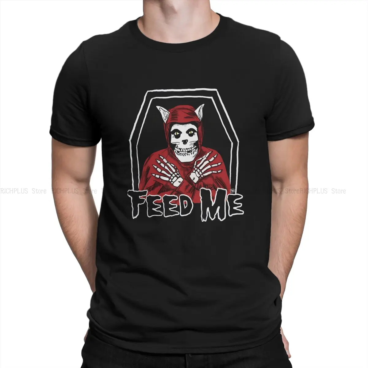 Punk Rock Band Everyone TShirt For Male The Misfits Clothing Style Polyester T Shirt Comfortable