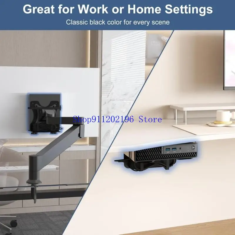 P82A 소형 PC 마운트 브래킷 공간 절약형 간편한 설치 벽걸이형 씬 클라이언트