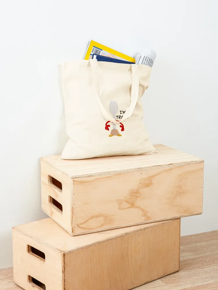 Forky I'm Trash Tote Bag Large bags for women foldable reusable bag Cloth bags custom canvas bag