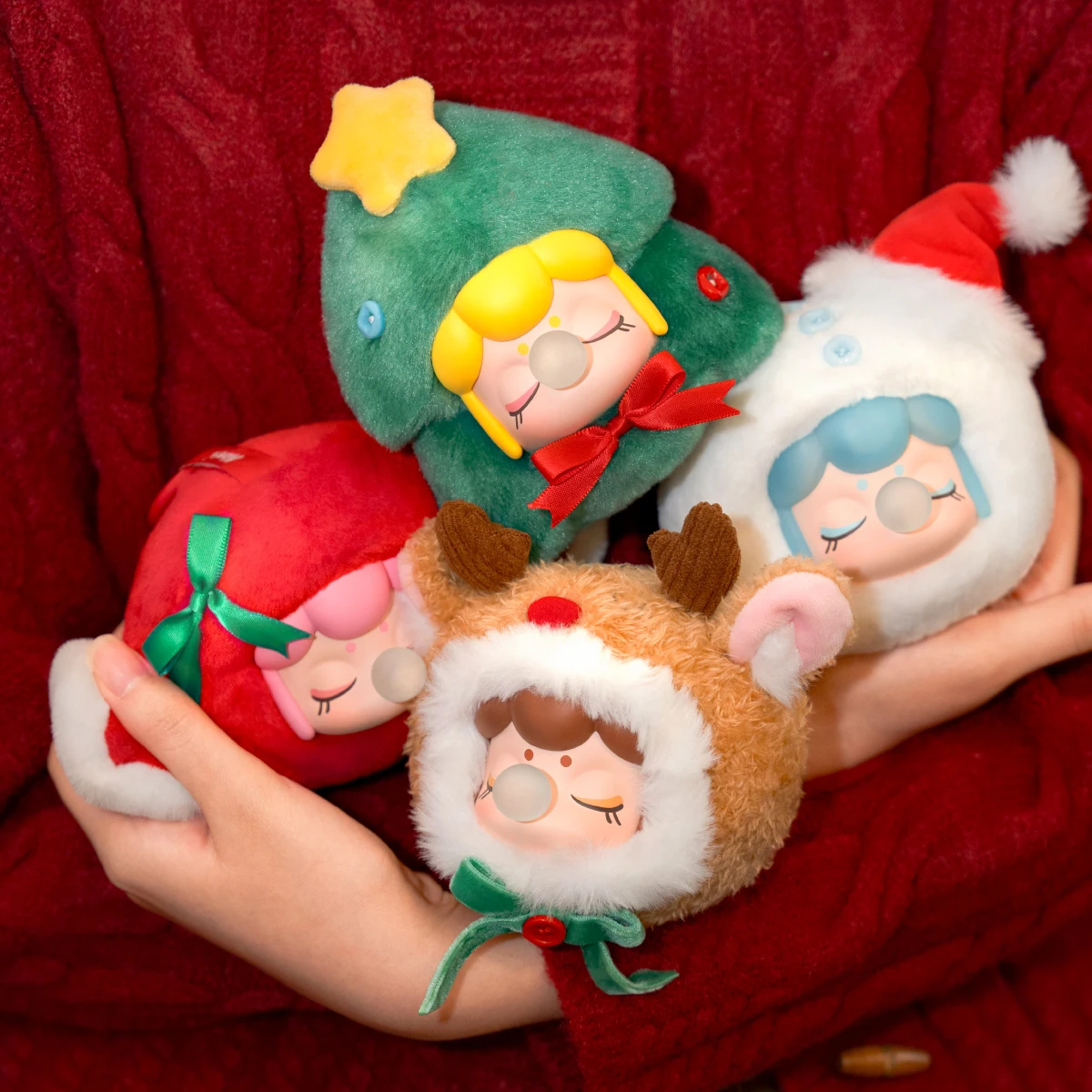 ROBOTIME Rolife Nanci عيد الميلاد أفخم قلادة صندوق أعمى مجموعة كاملة من 4 حقيبة سلسلة مفاتيح احتفالية مضمونة مجموعة سحرية للفتيات #1