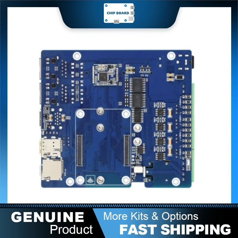 

Многофункциональная плата Waveshare CM5, двойной гигабитный/2.5G Ethernet, RS485, 4G/5G, выход 4K, базовая плата для Raspberry Pi CM5