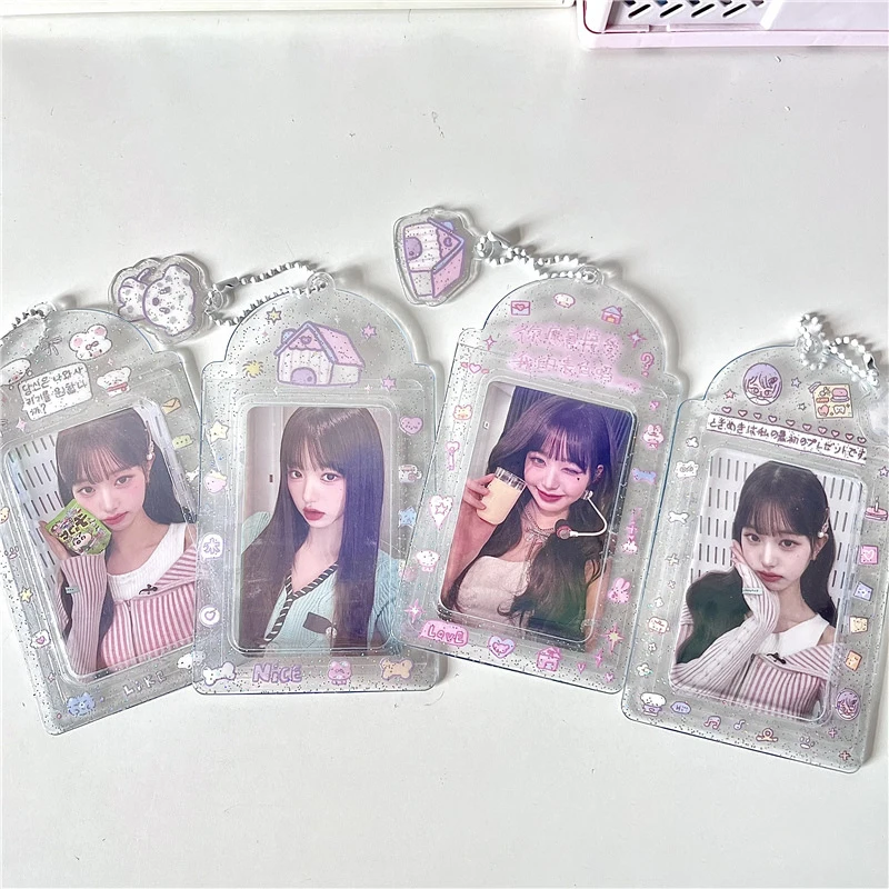 Tarjetero Kawaii de 3 pulgadas, bolsa de almacenamiento para tarjetas postales, álbum de fotos, organizador de colección de tarjetas Idol Kpop, papelería