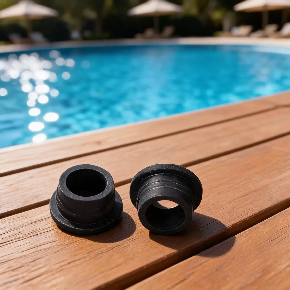 Swimming Pool Ladder Rubber Replacement Kit for Maintaining Secure Step Engagement in Recreational Water Areas