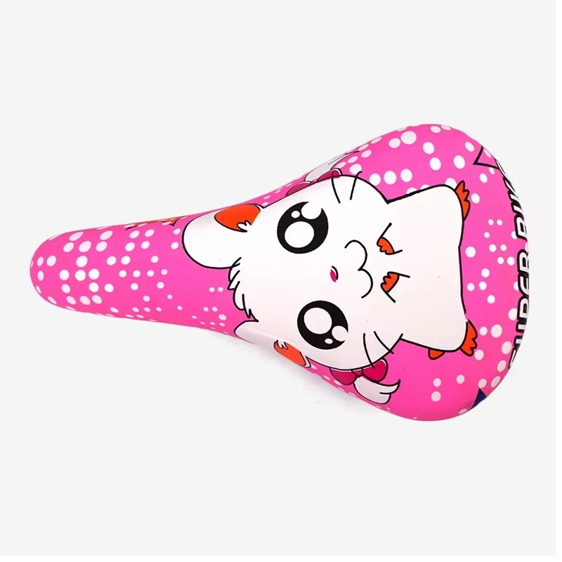 Kids Bicycle Saddle Comfortable Bike Saddle for Children Pink Seat for Baby Ultralight Cycling Spare Parts Cute for Kids Riding