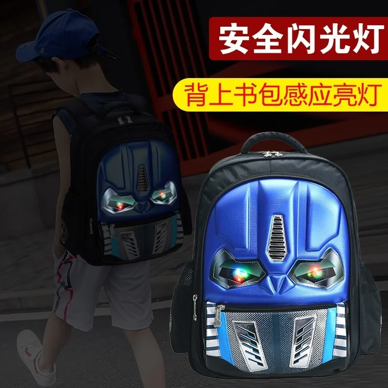 Transformers Single/Double Shoulder Handheld Backpack Portable Large Capacity Cartoon Anime Surprise Gift Children's Backpack