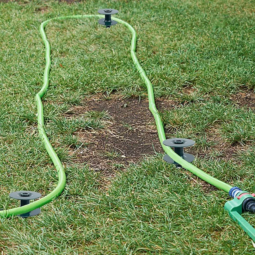 

AA94-Garden Hose Guide Spike, Sturdy Metal Stakes, Keeps Garden Hose Out Of Flower Beds, For Plant Protection