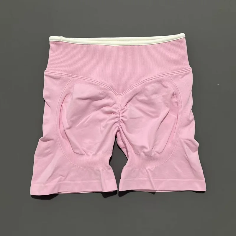 HISTELLO Ignite Sculpt Scrunch Shorts für Damen, Nahtlose Niedriggeschnittene Scrunch-Shorts mit Po-Lifting-Effekt, Sexy Gym Yoga Fitness Workout Biker-Shorts – Detail 20