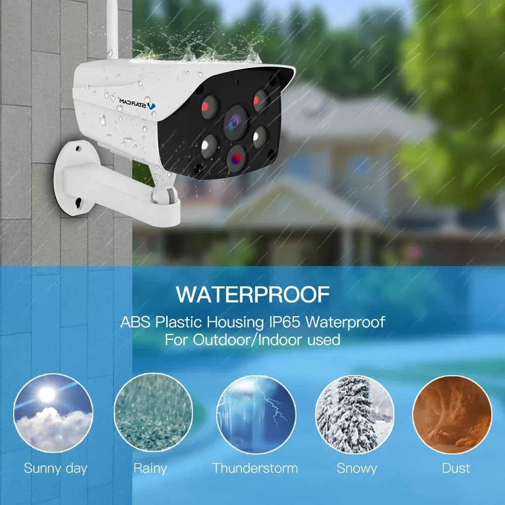 Vstarcam 4G SIM Card IP Camera 3MP HD Outdoor Security Bullet Camera Color Night Vision CCTV Two Way Audio Waterproof Camera