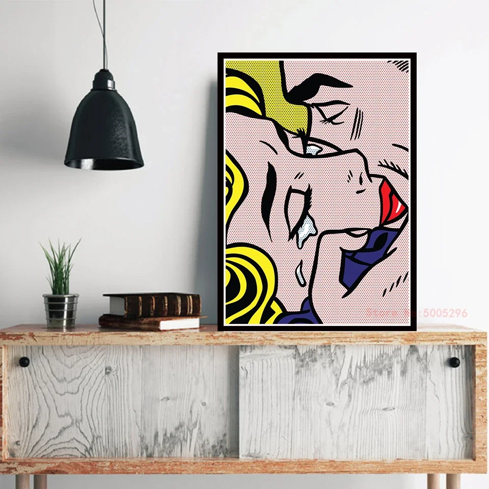 Artwork Roy Lichtenstein Poster Art Painting Canvas Wall Pictures For Hallway Home Decor schilderij obrazy