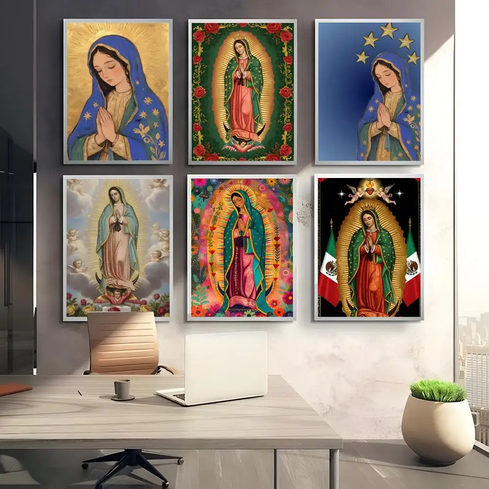 Sacred Nuestra Senora de Guadalupes Poster High-definition poster stickers ideal gifts for bedrooms living rooms