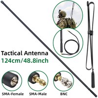 Walkie Talkie Foldable CS Tactical Antenna SMA Female Male BNC 144/430Mhz For Baofeng UV 5R 13 PRO BF 888S Quansheng UV K5 Radio
