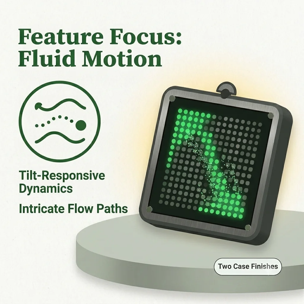 Responsive LED Desk Toy – Motion-Activated Liquid Simulation Shake To Wake Desk Atmosphere Ornaments