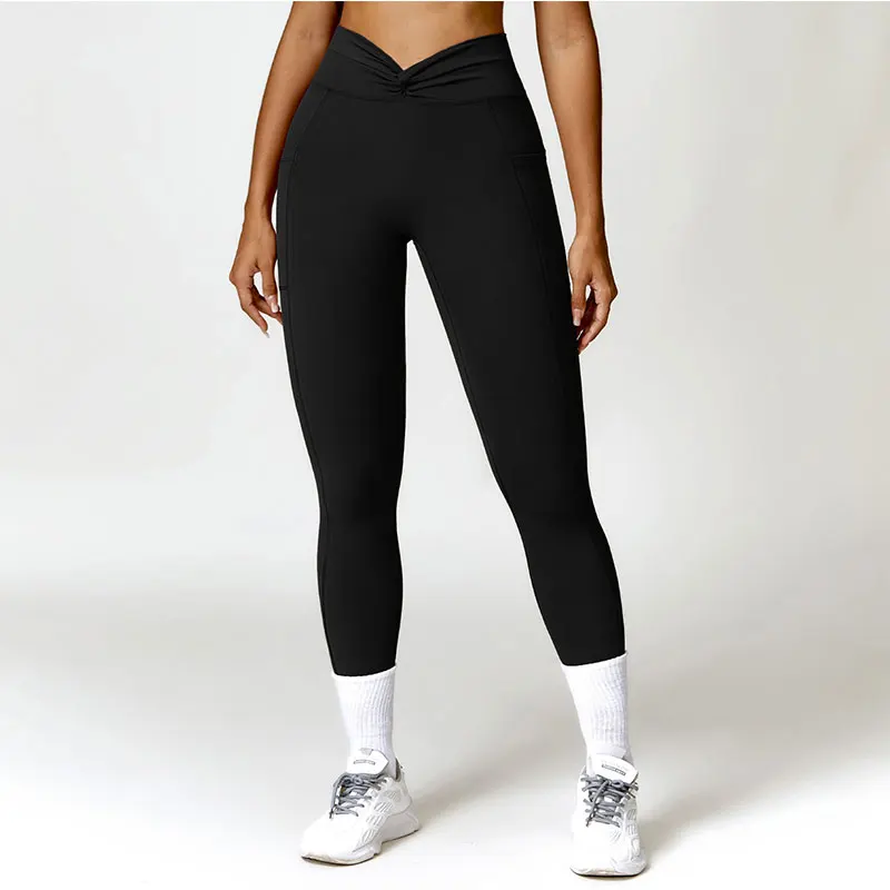 New Women High Waist Scrunch  Butt Yoga Pant Fitness Ladies Gym Sports Workout Leggings Push Up Fitness Female Gym Leggings