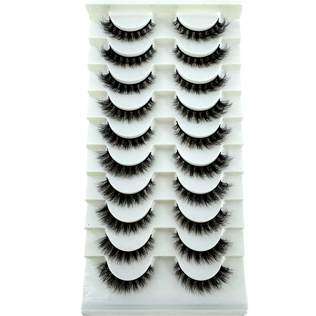 AMSDCN Neue 10 Paar 3D Künstliche Nerz Wimpern Weiche Dramatische Falsche Wimpern Make-Up