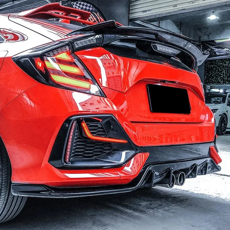 Suitable for 2020-2022 Year Civic Hatchback daytime running lights rear bumper lights fog lamp assembly accessories
