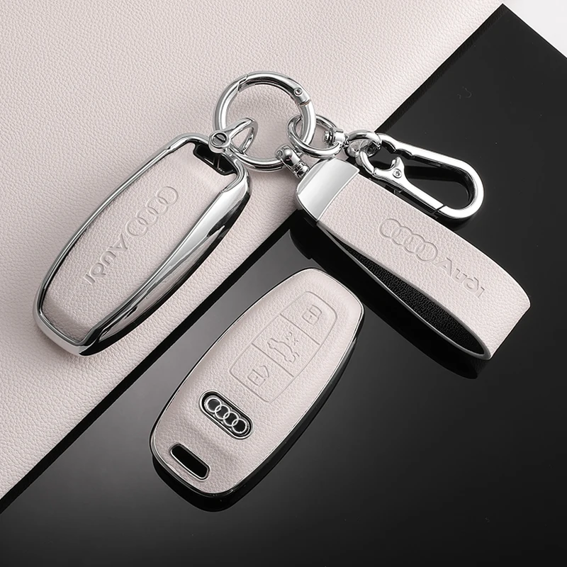 Soft TPU Car Remote Key Case Cover Keyless Protection Shell Fob for Audi A3 A4 B9 A6 A7 4K A8 E-tron Q5 Q8 C8 D5 SQ8 Accessories