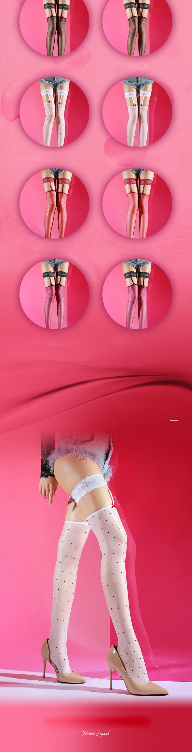 Liguero de encaje ultrafino 5D con brillo aceitoso para mujer, medias transparentes por encima de la rodilla, lencería.
