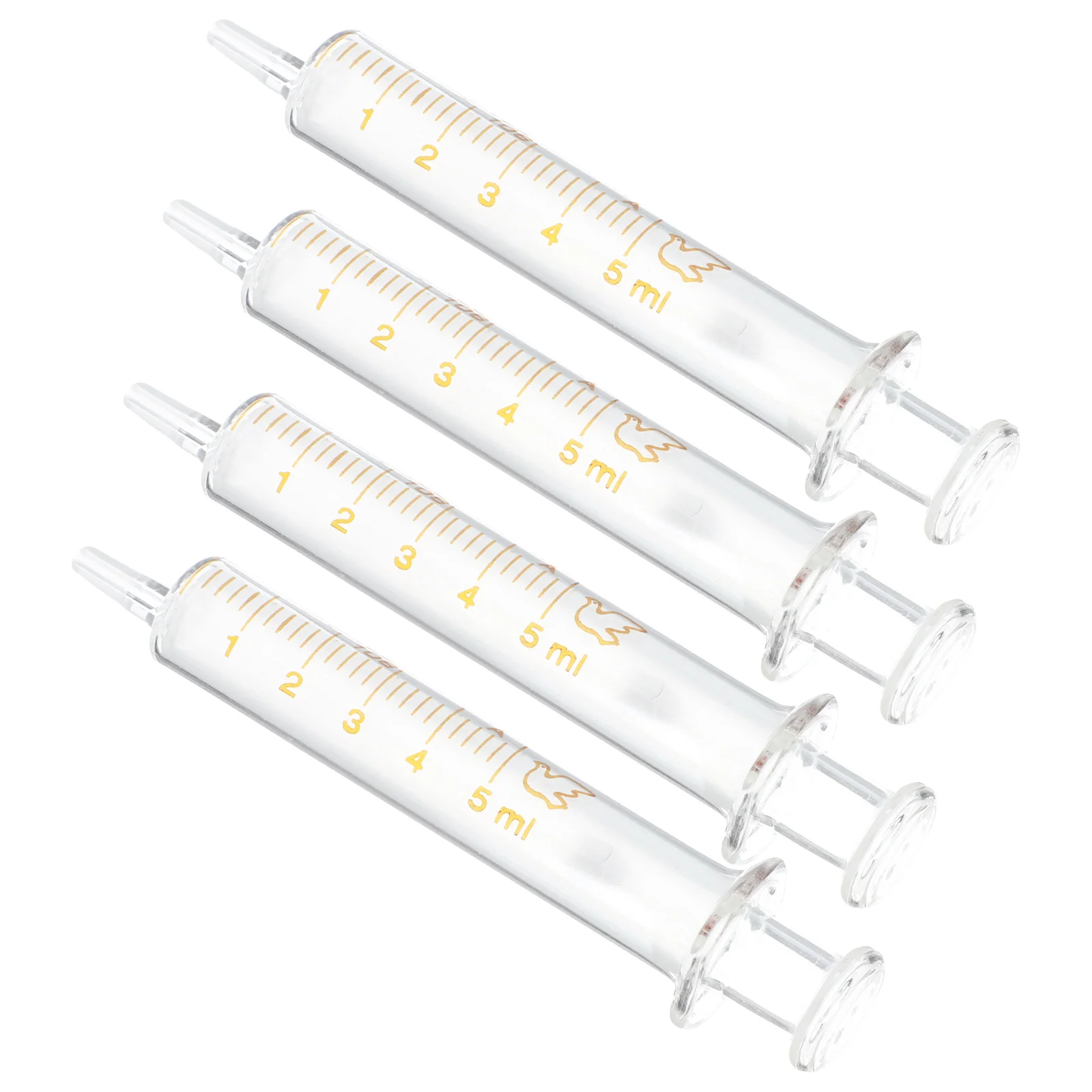 

4Pcs Glass Injection Syringe Perfume Essential Oil Sub Packaging Tool DIY Dispensing Auxiliary Calibrated Tube 5Ml