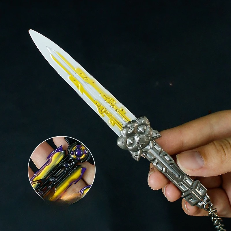 15cm novo jogo figura singularidade lâmina dupla periférica modelo de metal adereços decoração desktop ornamentos presentes aniversário brinquedos