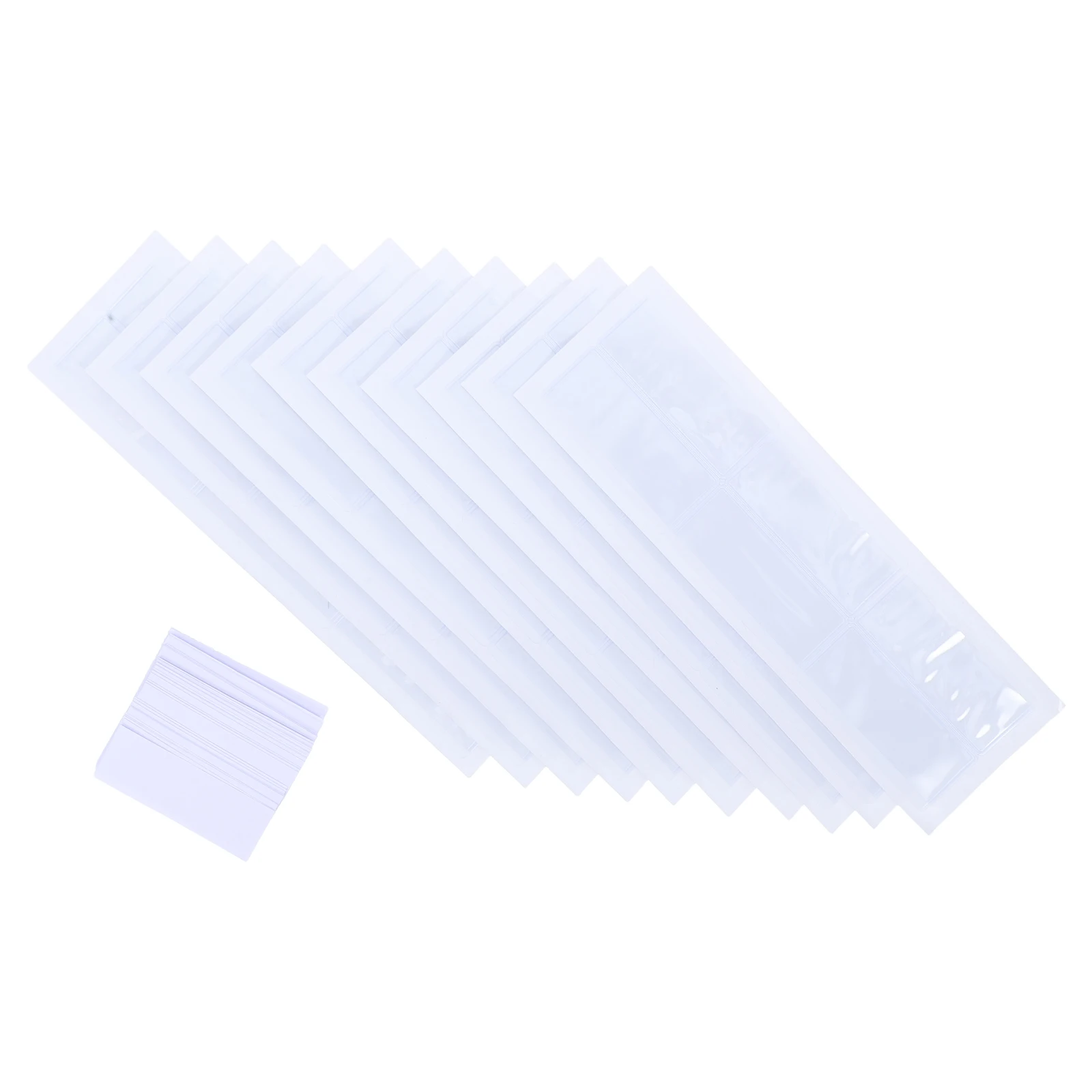 

50 комплектов самоклеящихся прозрачных держателей этикеток, прозрачные пластиковые карманы для карточек для организации офисных файлов, прочная липкая этикетка