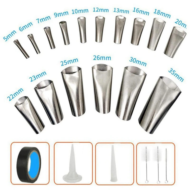 22Pcs Set Of Beautiful Seam Nozzle Is Coated With Stainless Steel Sealant For Water Joint Of Kitchen And Bathroom Window Durable