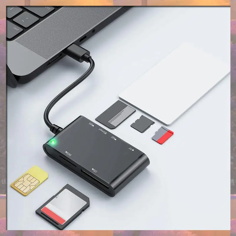 

Лидер продаж USB 3.0 Multi Card Reader 6 в 1 Smart/MS/M2/TF/SIM/SD Card Reader USB3.0 Card Reader