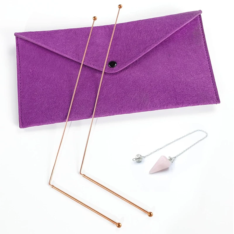 

Hot Copper Bow Pole Spirit And Divination Pendulum Plate Pad Kit For Huntingghosts, Diving Water
