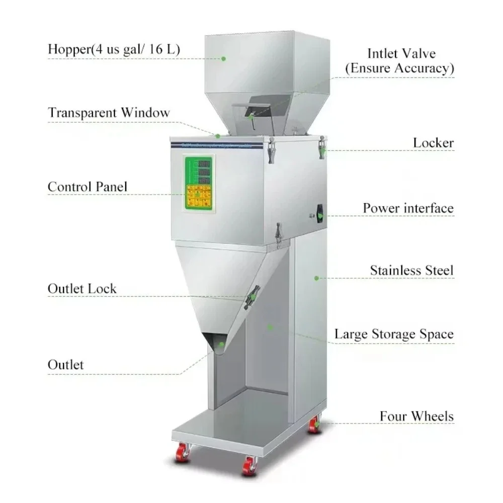 Dried Fruit Granules, Packaging Machine Price, Nut Powder Weighing And Filling Machine