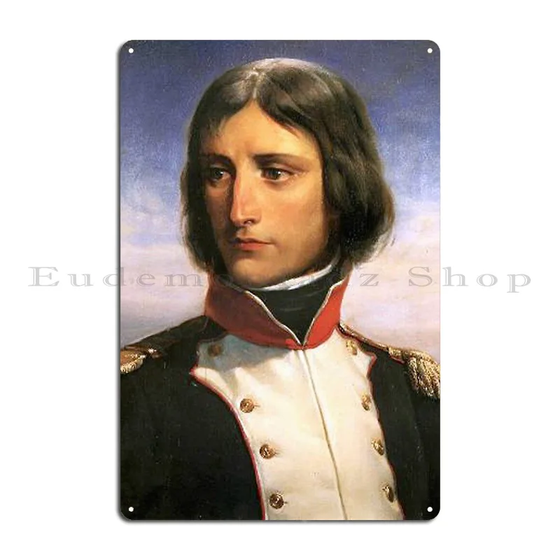 Young Napoleon Bonaparte Metal Plaque Poster Wall Decor Designs Designing Decoration Club Tin Sign Poster