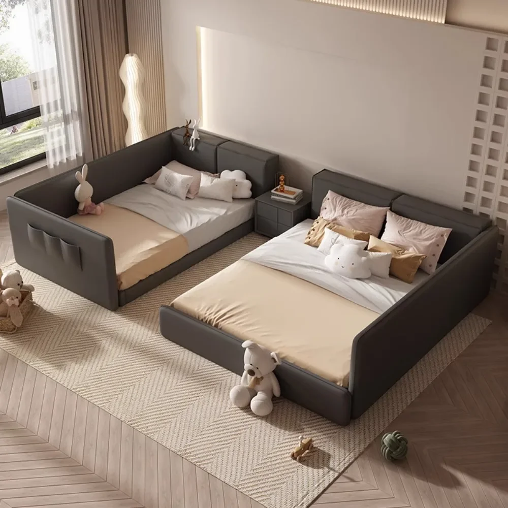 Minimalist Bedroom Bed Aesthetic Modern Double Children Bed Luxury Sleeping Queen Cama De Lujo Para Dormitorio Home Furniture
